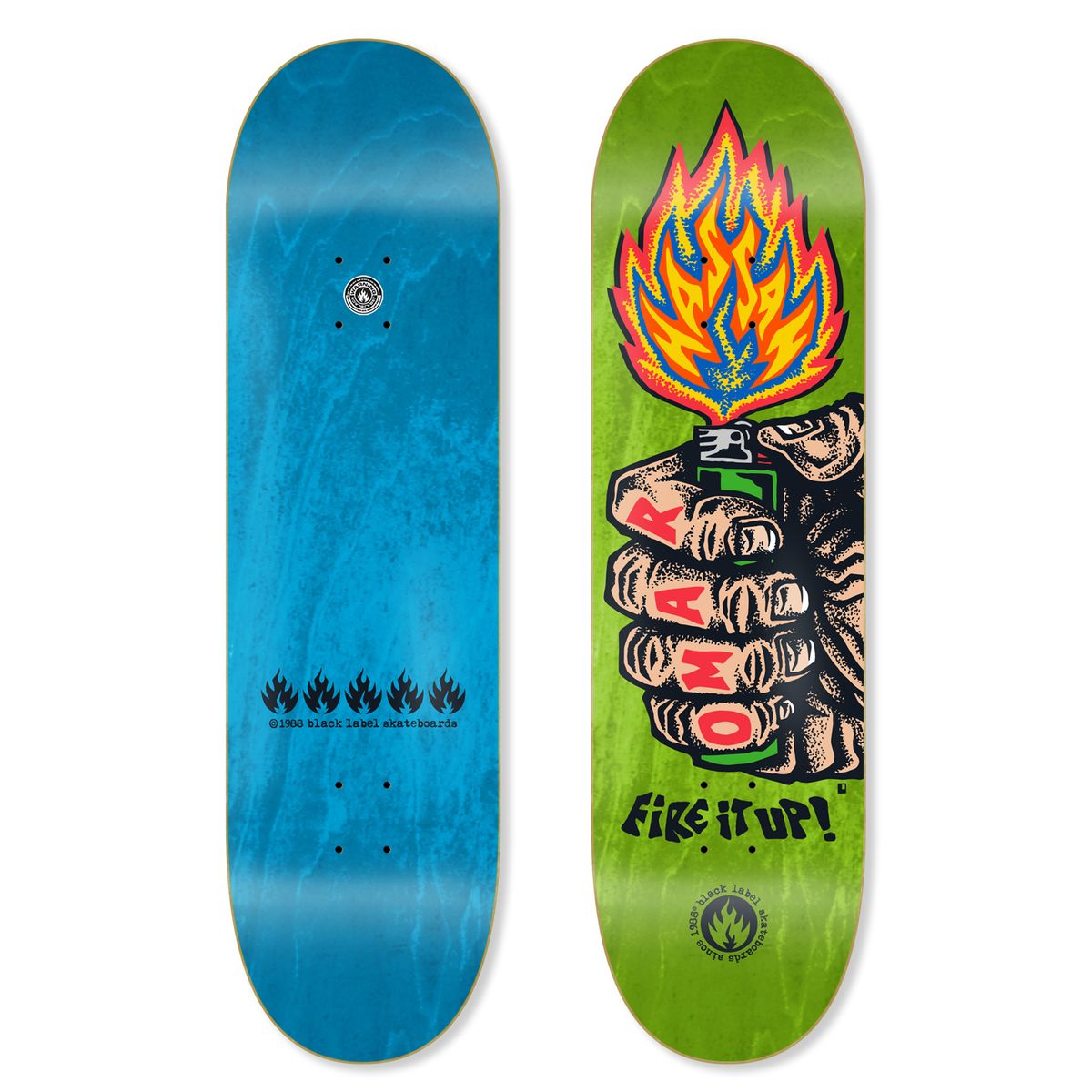 （Bender）BLACK LABEL FIRE IT UP Deck Black Label - “FIRE IT UP