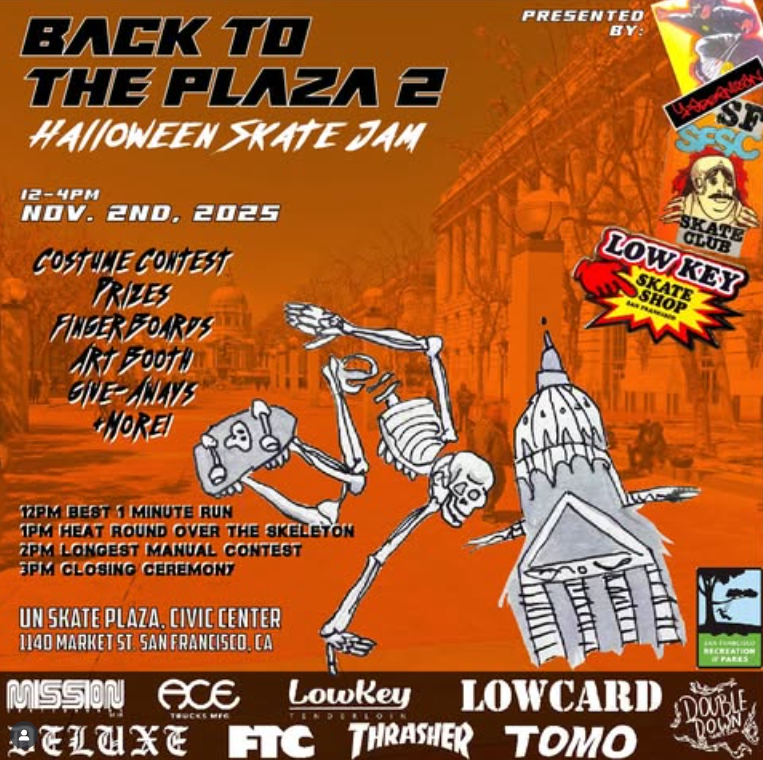 "Back To The Plaza 2" Halloween Skate Jam 11/2/2025