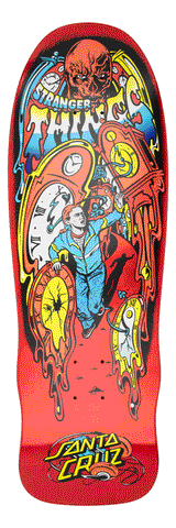 Santa Cruz - Stranger Things Limited Edition "Grabke Max Melting Clock" Skateboard Deck