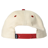 Real Skateboards Hat Pier 7 Snapback Natural/Maroon