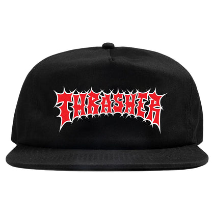 Thrasher Magazine Spikey Snapback Hat charcoal