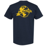 Low Key "World" - Navy Blue T-shirt