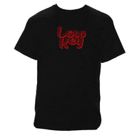 Low Key Double Vision Icon - Black T-shirt