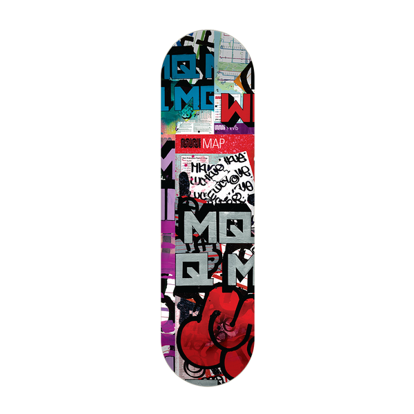 MQ × LOW KEY SKATE DECK 8.0 MQ x Low Key Muni Map - Skateboard – Low Key Skate Shop