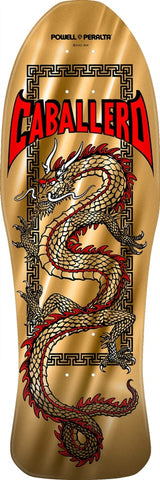 Powell - Steve Caballero Gold Chinese Dragon Reissue Skateboard Deck
