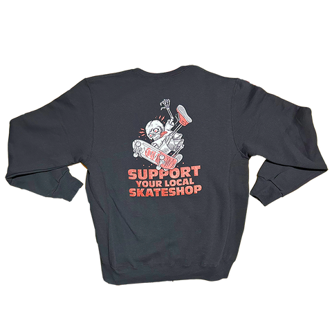 Low Key x Skate Shop Day 2025 - Black Crewneck