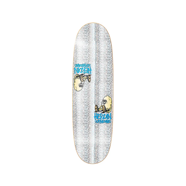 スケートボード HEROIN SYMMETRICAL HOLO EGG 9.25 Heroin Skateboards - Symmetrical Holographic Foil Egg – Low
