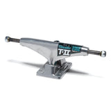 Thunder T-II Catalyst Regen Trucks 149mm, single silver skateboard truck with teal and black logo on white background.