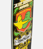 Krooked J Wilson Zing Nano Deck 7.37 skateboard with cartoon banana and crocodile graphic, 'Aut Pax Aut Bellum' text.