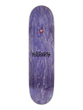 Deathwish Chris Athans Heatstroke Deck 8.475, a purple skateboard deck with black 'DEATHWISH' logo.