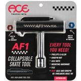 Ace AF1 Compact Skate Tool packaged in a black, silver, and red card with product information.