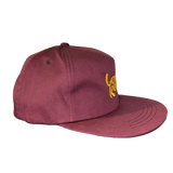 Low Key Stacked - Burgundy Hat
