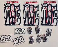 TIE ONE - Oversized Sticker Pack (11"x7")